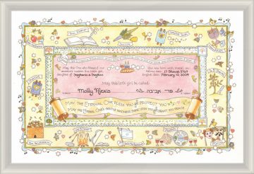 Jewish Baby Naming Certificate