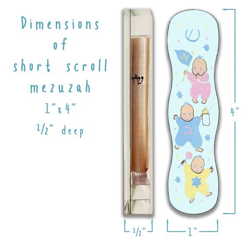 Babies Blue Mezuzah