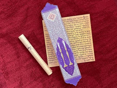 Candlesticks Mezuzah