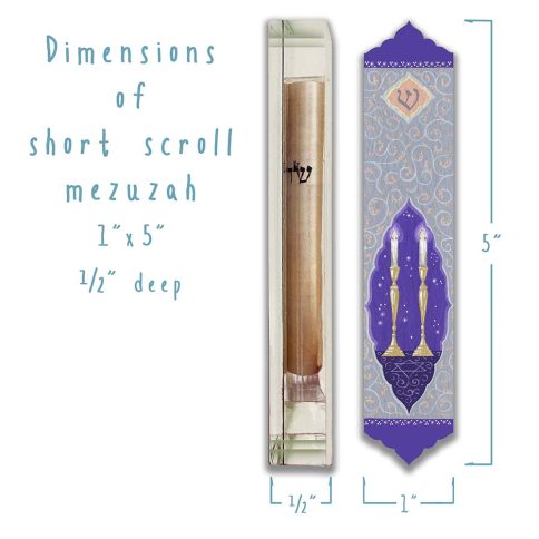 Candlesticks Mezuzah