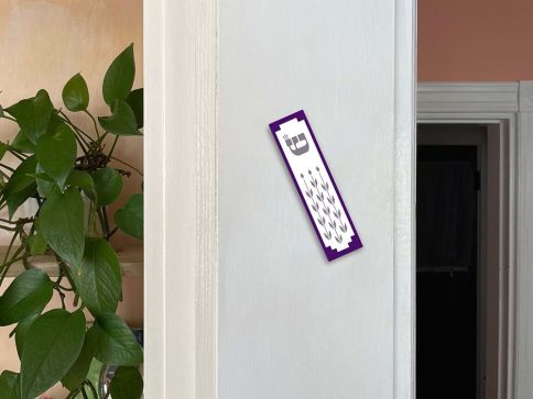 Purple Sheafs Mezuzah