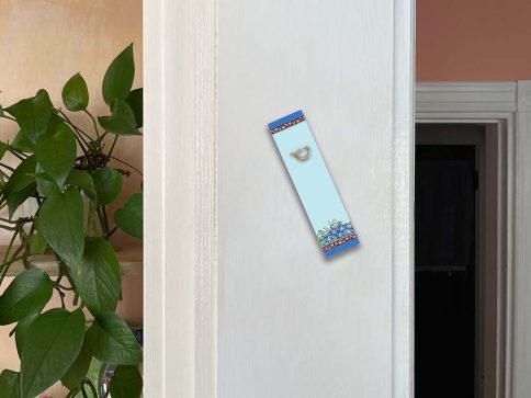 Forget Me Nots Mezuzah