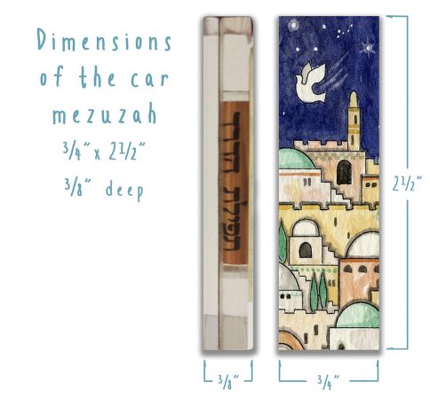 Jerusalem Car Mezuzah