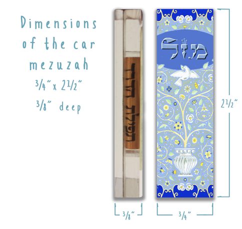 Dove Mazel Car Mezuzah
