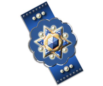 Blue Magen David Car Mezuzah