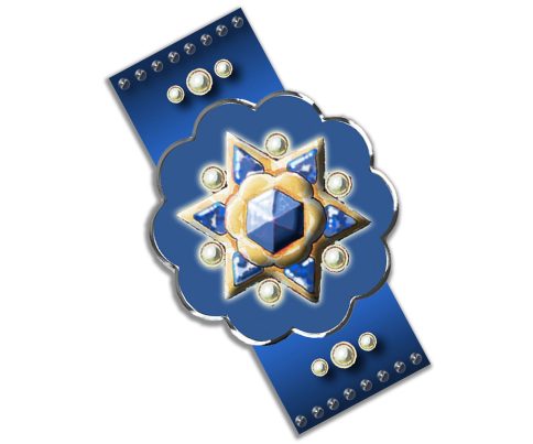Blue Magen David Car Mezuzah