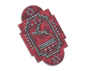 Art Deco Gazelle Car Mezuzah