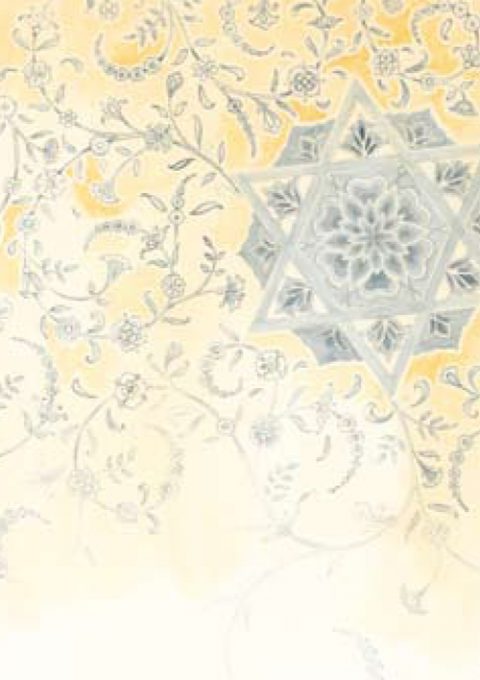 jewish art gift tag