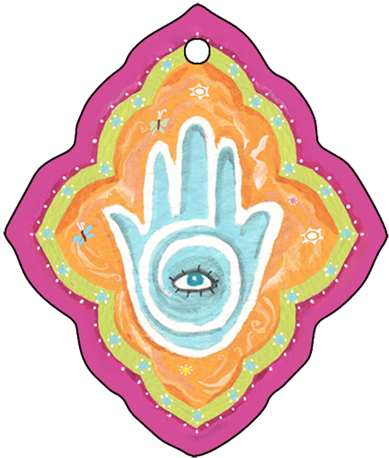 Funky Hamsa Keychain - Mickie Caspi