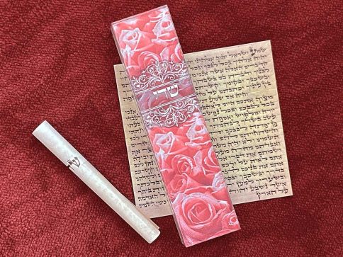 Roses Mezuzah