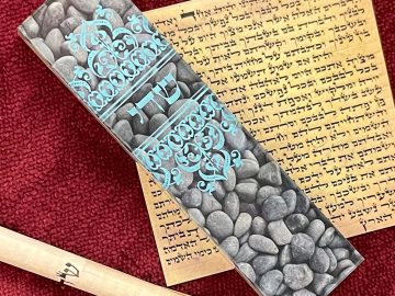 River Stones Mezuzah