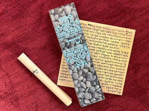 River Stones Mezuzah