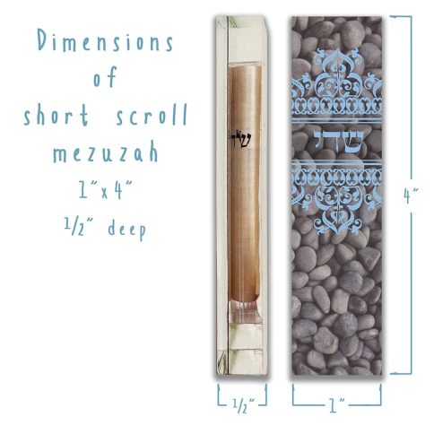 River Stones Mezuzah