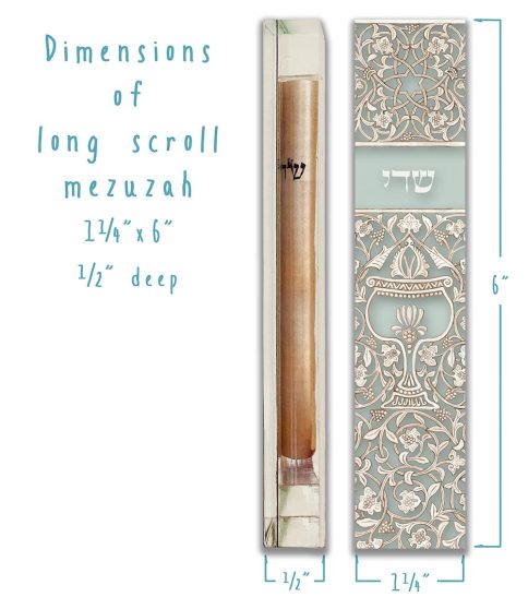 Opal Goblet Mezuzah