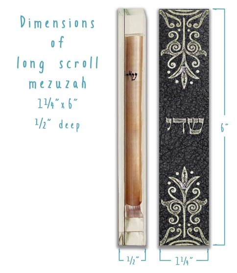 Vintage Leather Mezuzah