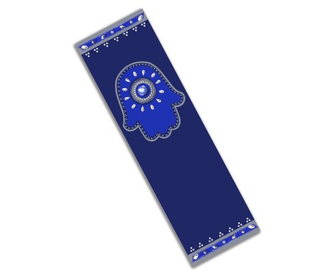 Royal Blue Hamsa Car Mezuzah