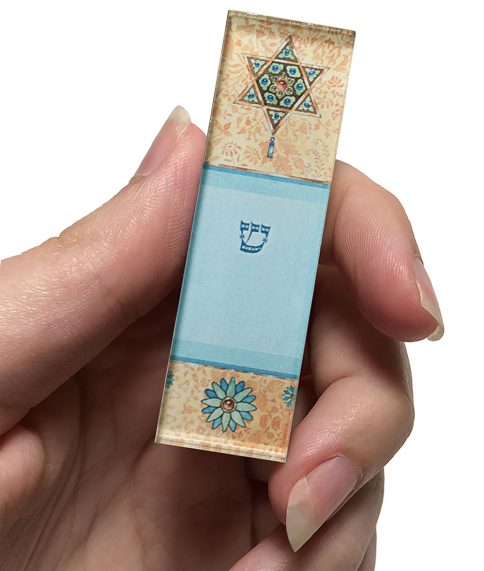 Victorian Star Car Mezuzah