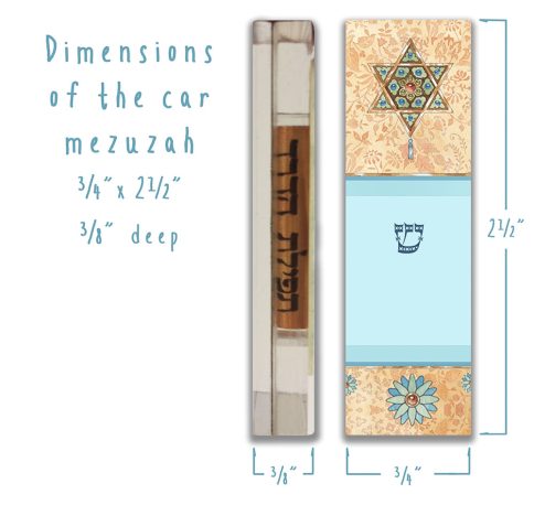 Victorian Star Car Mezuzah