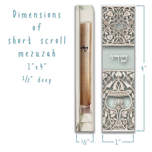 Opal Goblet Mezuzah