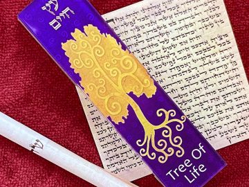 Gold Tree of Life Mezuzah