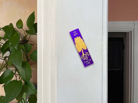 Gold Tree of Life Mezuzah