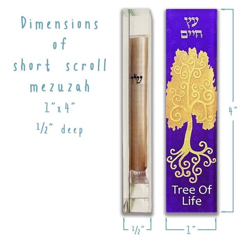 Gold Tree of Life Mezuzah