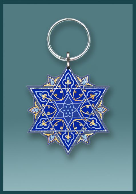 Blue Star Key Chain