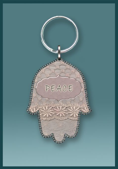 Hamsa Peace Key Chain