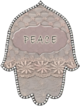 Hamsa Peace Key Chain