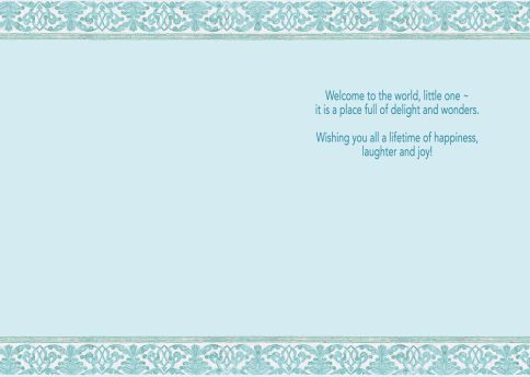 Baby Boy Greeting Card by Mickie Caspi