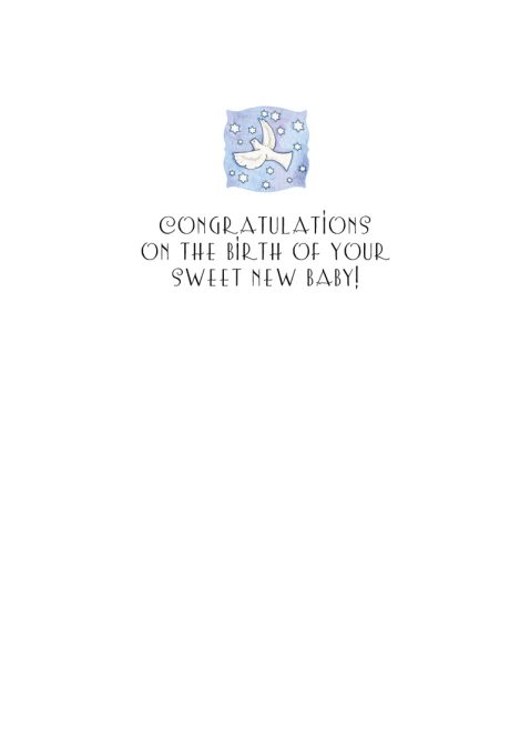 New Baby Jewish Greeting Card by Mickie Caspi