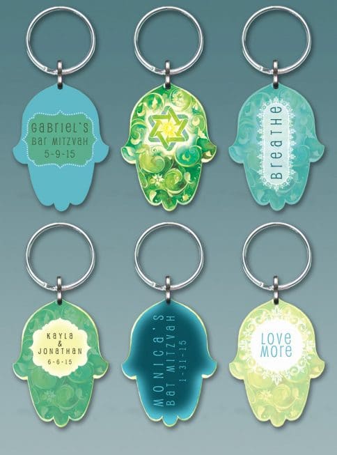 Eco Hamsa CKC150 Custom Keychain Party Favors by Mickie Caspi