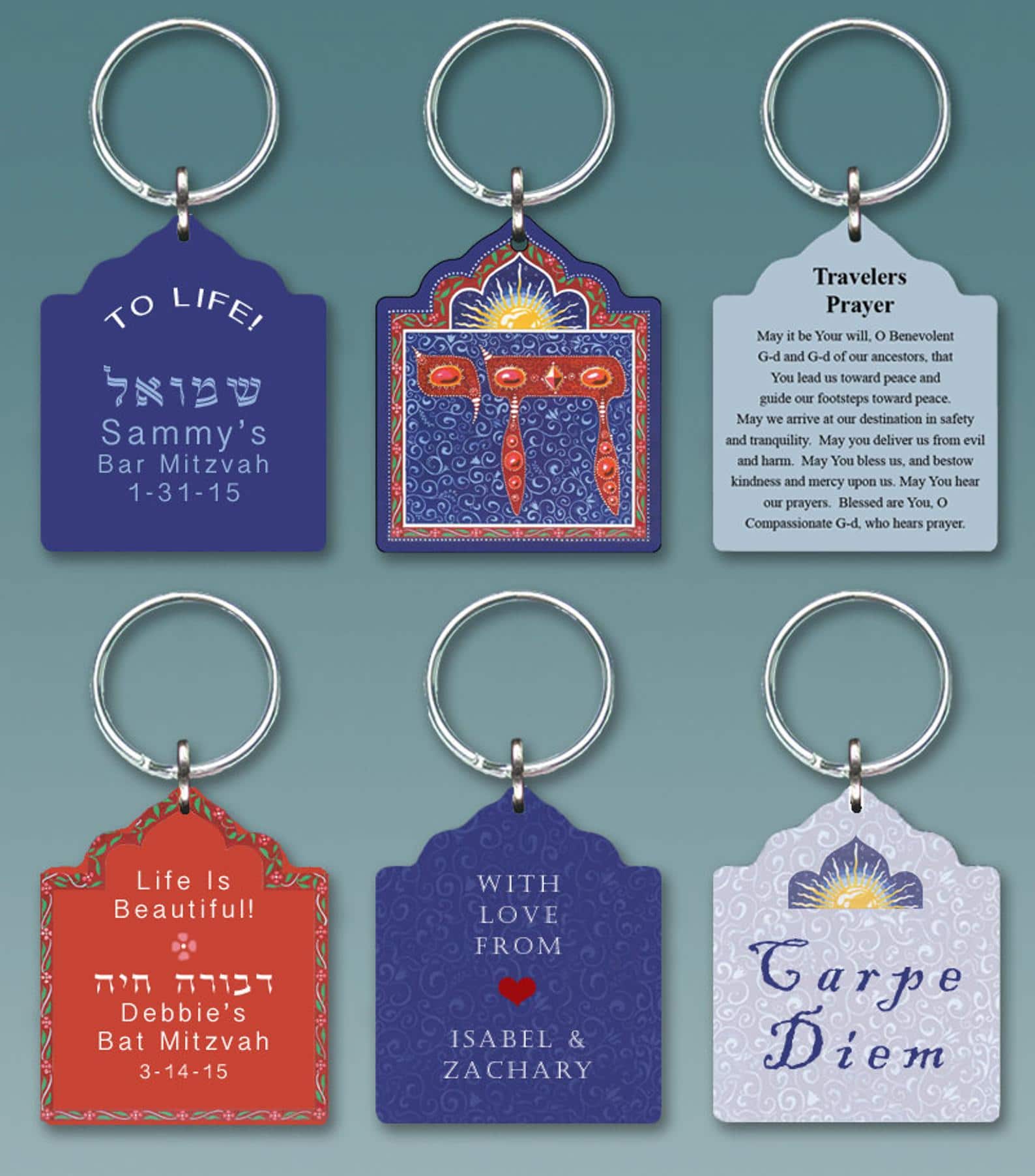 Personalized key on sale chain favors