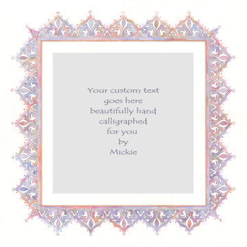 Amethyst Original Ketubah by Mickie Caspi