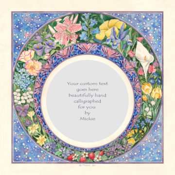 Blue Sky Original Ketubah by Mickie Caspi