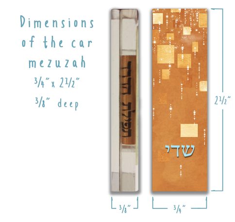 Klimt Car Mezuzah