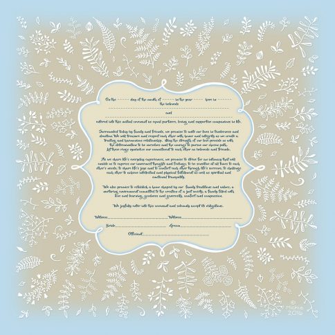 GK-19b DREAM Natural Love Giclee Ketubah - DREAM