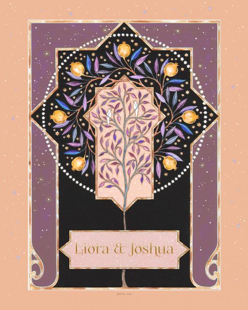Lovebirds Lovers Gift LG-3a Lovebirds Cream by Mickie Caspi