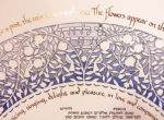 17-1 Heirloom Lilac Silhouette Ketubah by Mickie Caspi