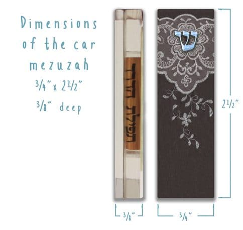 Embroidery Car Mezuzah