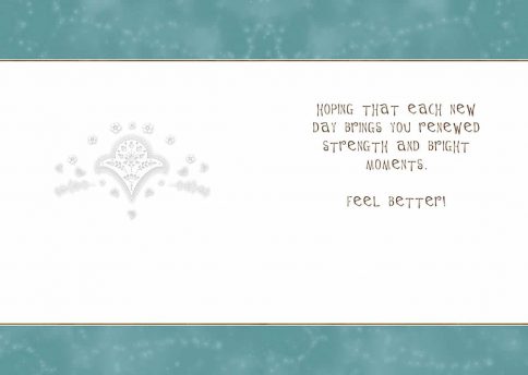 Get Well Jewish Illuminated Greeting Card