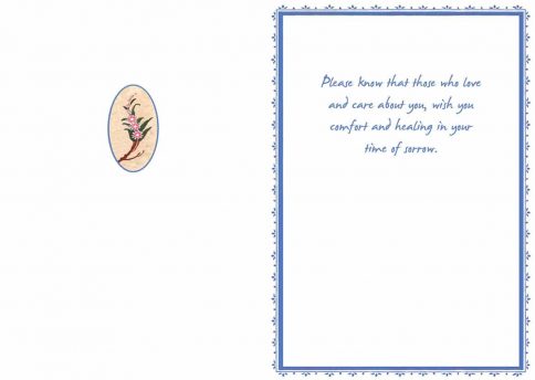 Sympathy Illuminated Jewish Greeting Art Card by Mickie Caspi