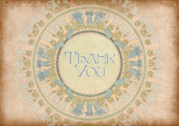 TY630 Thank You Jewish Greeting Card by Mickie Caspi