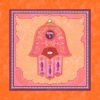 GA-3a Hamsa Wall Art ORANGE