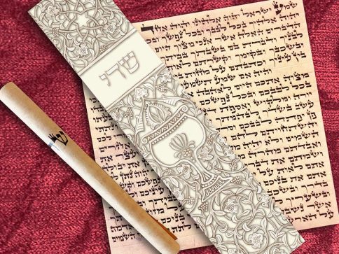 White Goblet Mezuzah