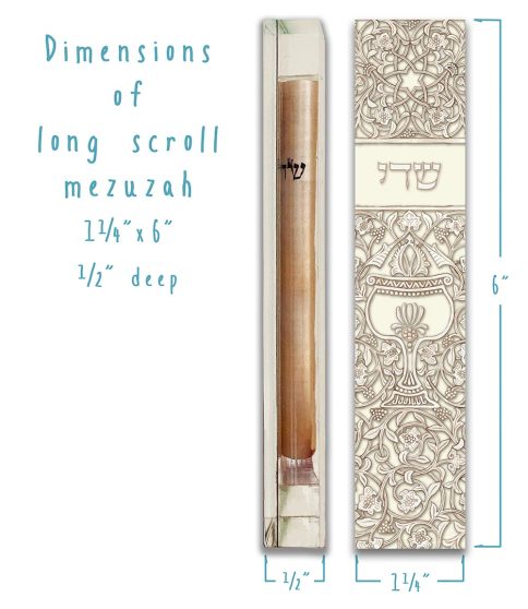 White Goblet Mezuzah