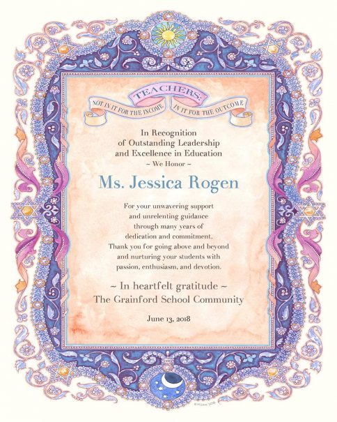Teacher Appreciation Parchment VIOLET