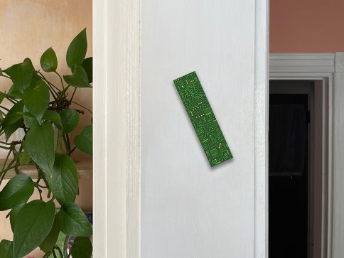 Circuit Board Mezuzah by Mickie Caspi