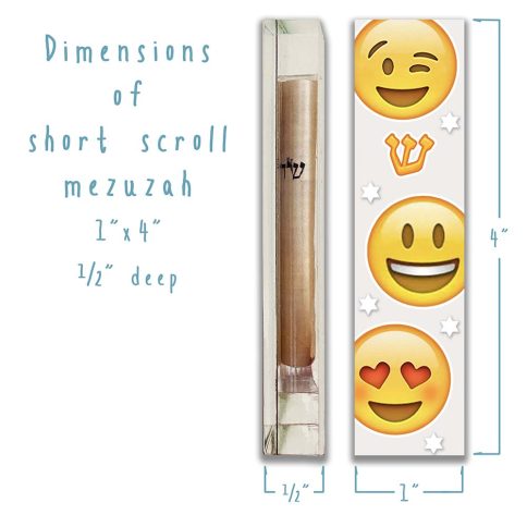 Smiley Stars Mezuzah