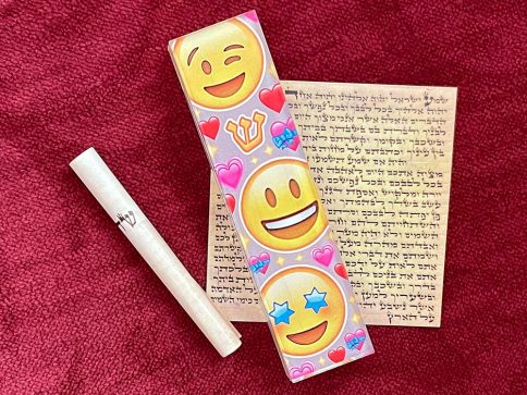 Smiley Hearts Mezuzah